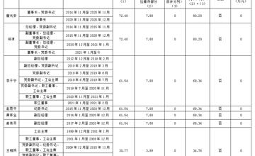 2019年度廣西柳工集團有限公司企業負責人薪酬信息披露